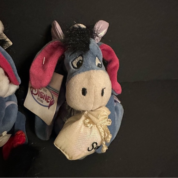 3 Disney Eeyore Plush Bean Bag Stuffed 9 inch Winnie the Pooh Most with Tags - Picture 4 of 8